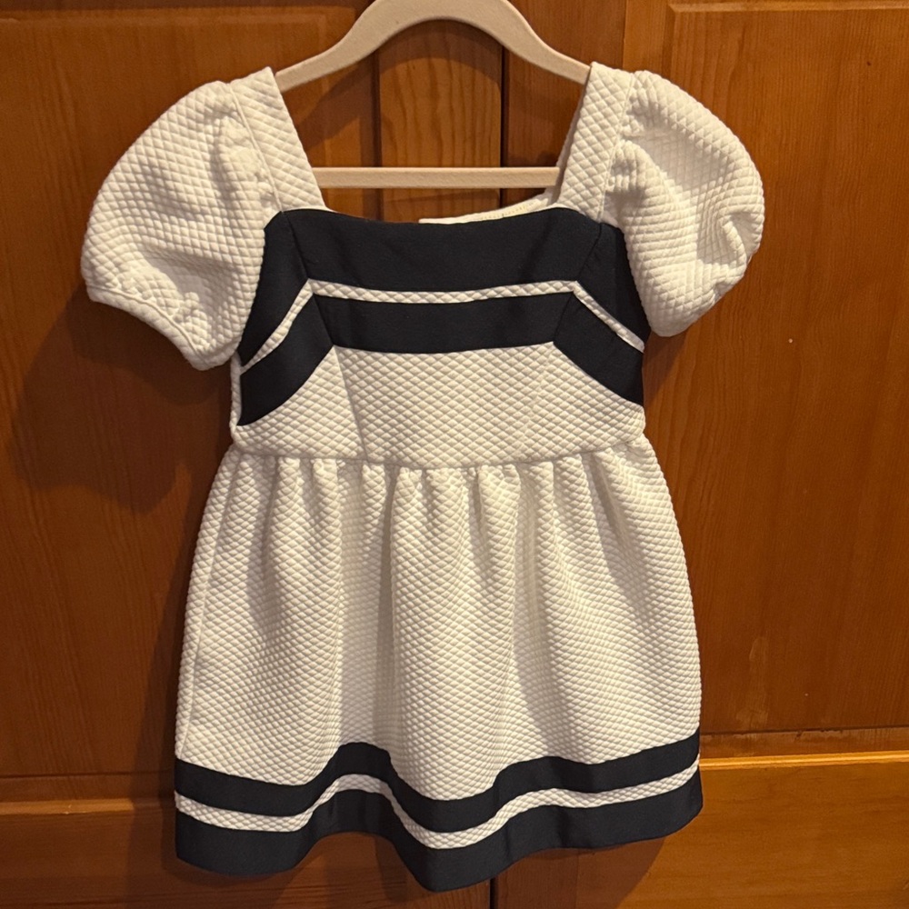 Janie and Jack White and Navy Formal Dress